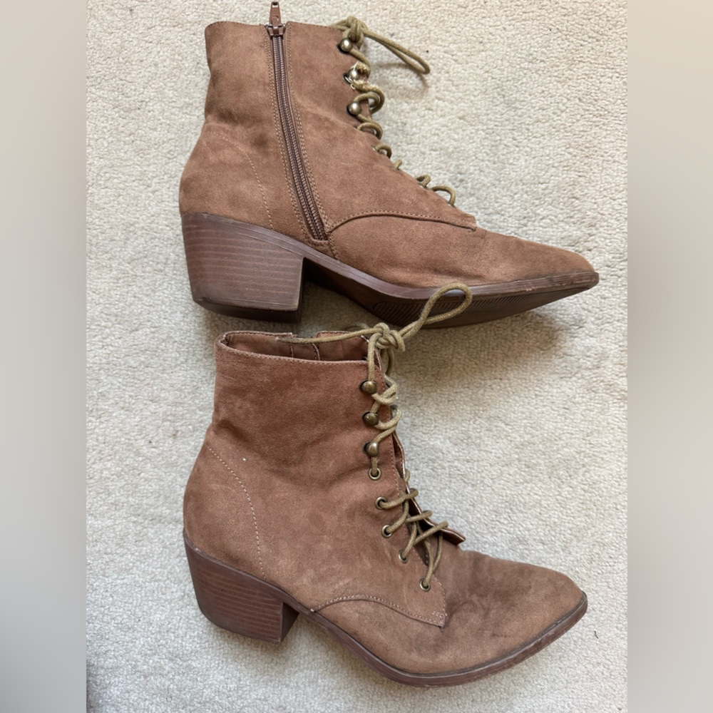 Lulu’s Lace-Up Ankle Boots